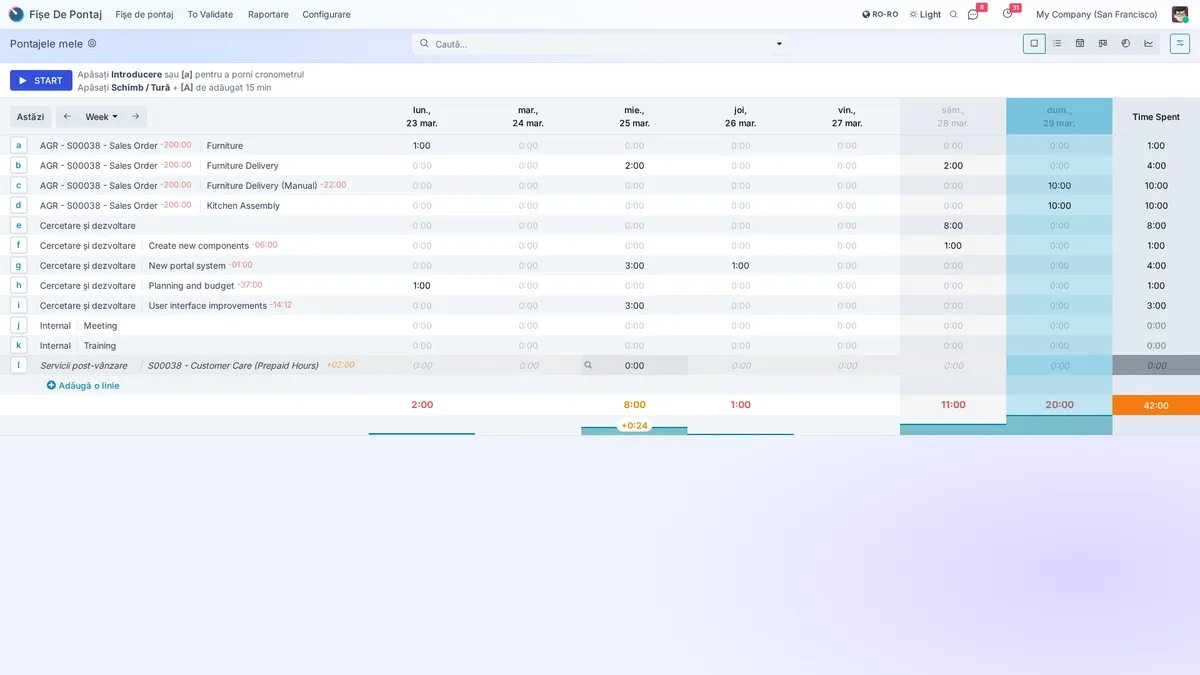 Productivity Tracking